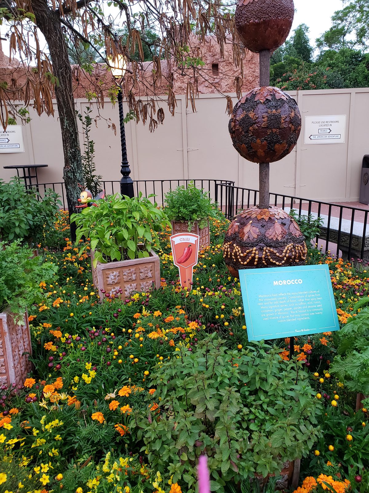 The Morocco herb garden at the Flower and Garden Festival