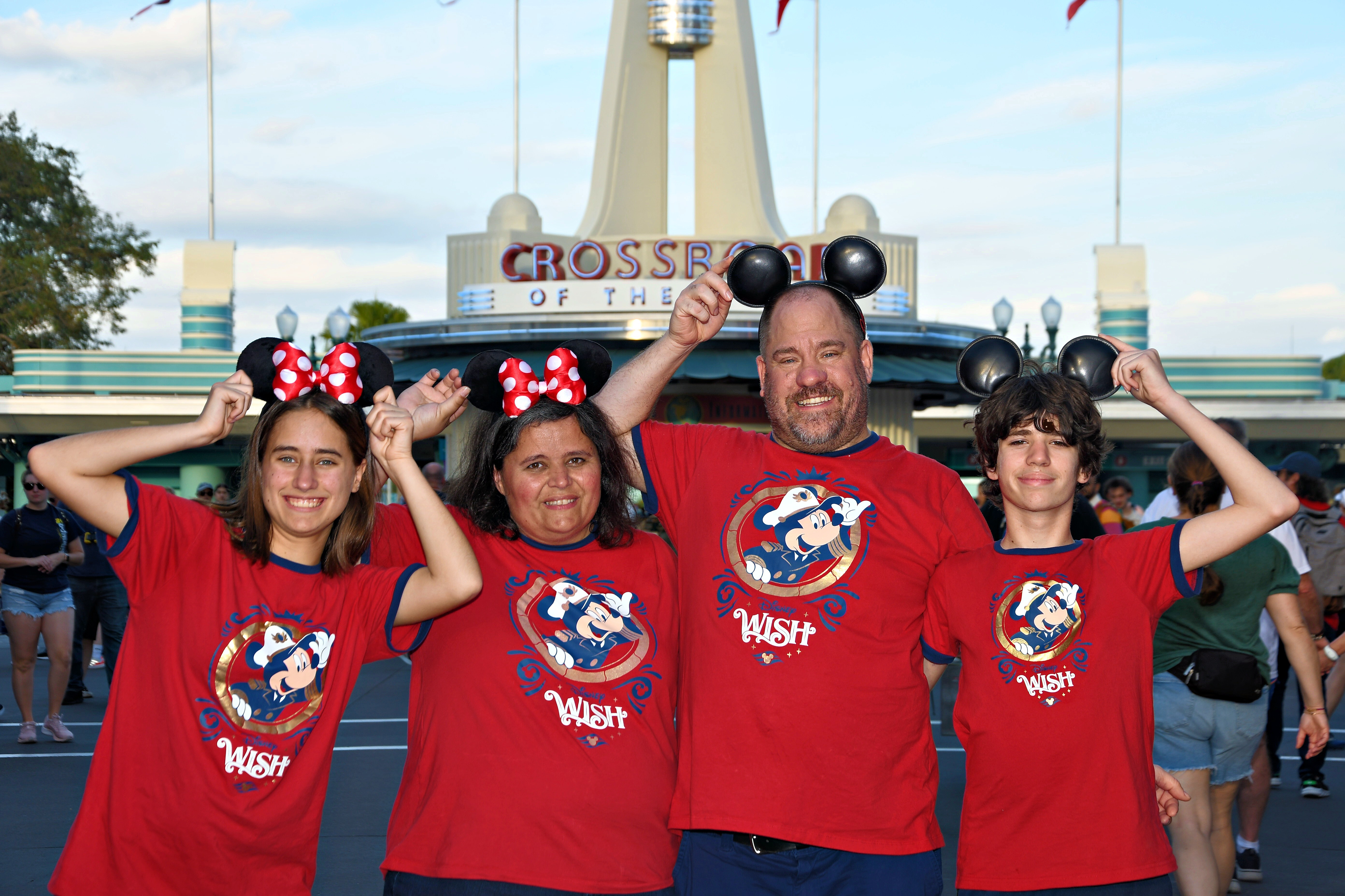 New Mickey and Minnie ears at Crossroads of the World