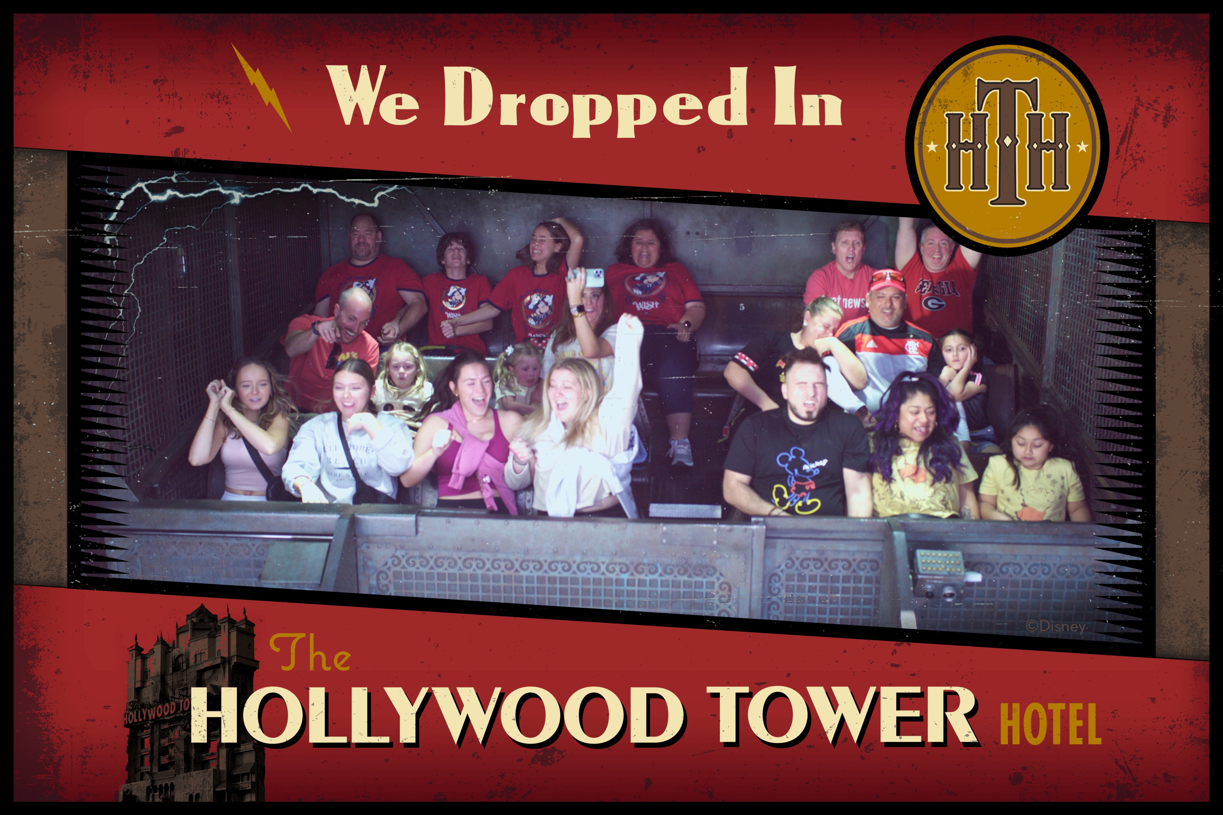 Another ride photo from the Tower of Terror