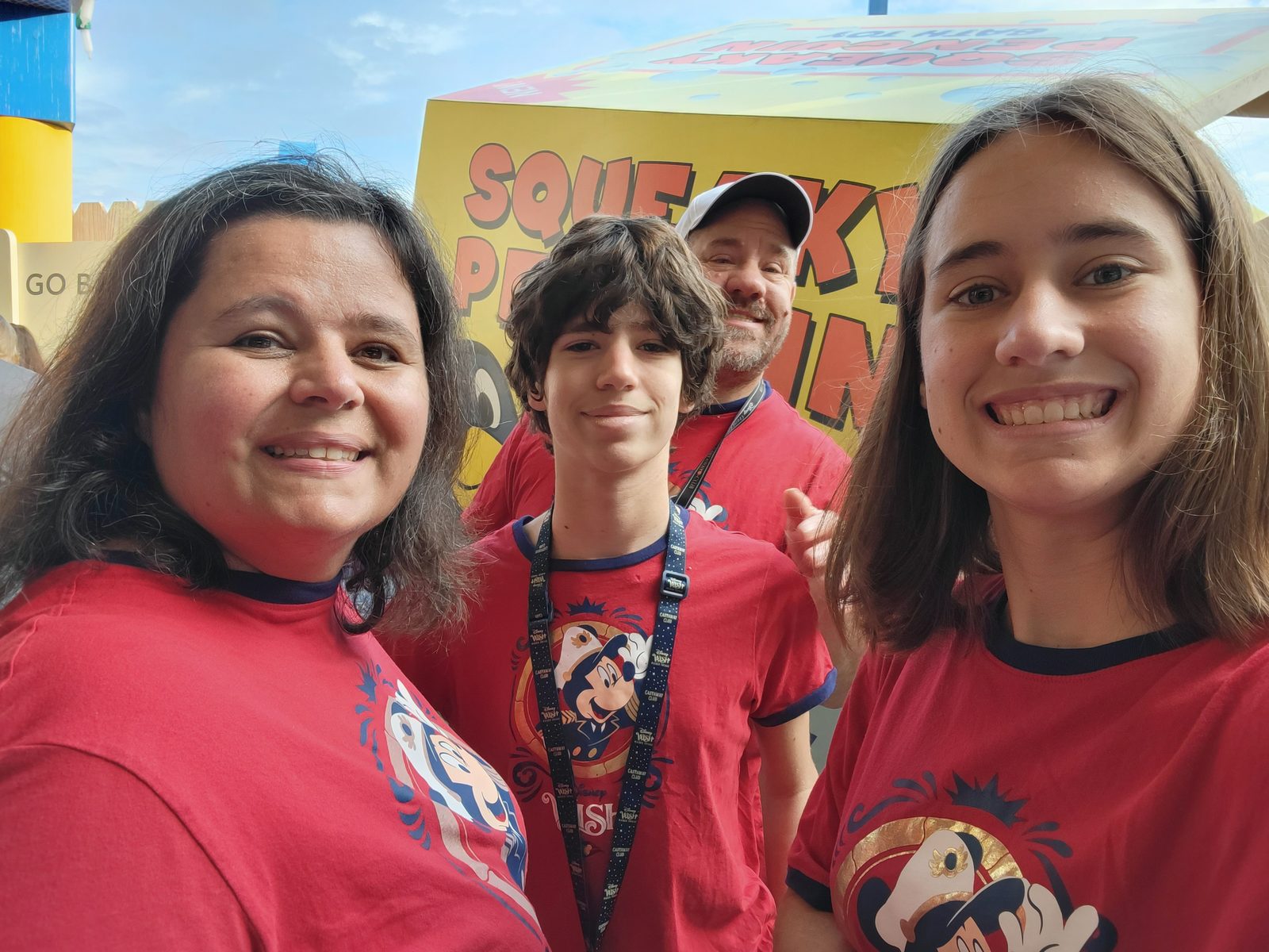 Waiting in line for Slinky Dog Dash