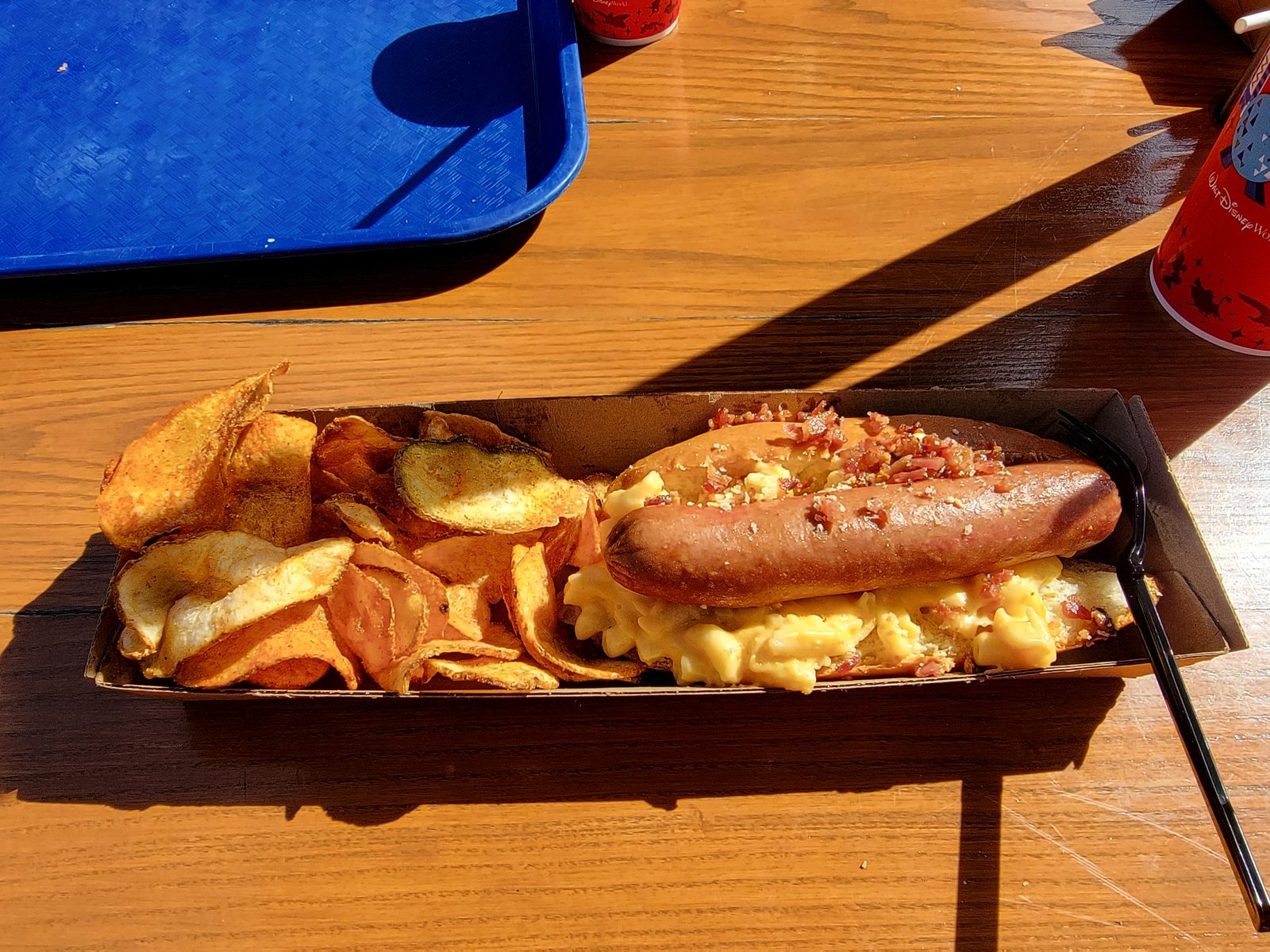Our hot dog from Dockside Diner