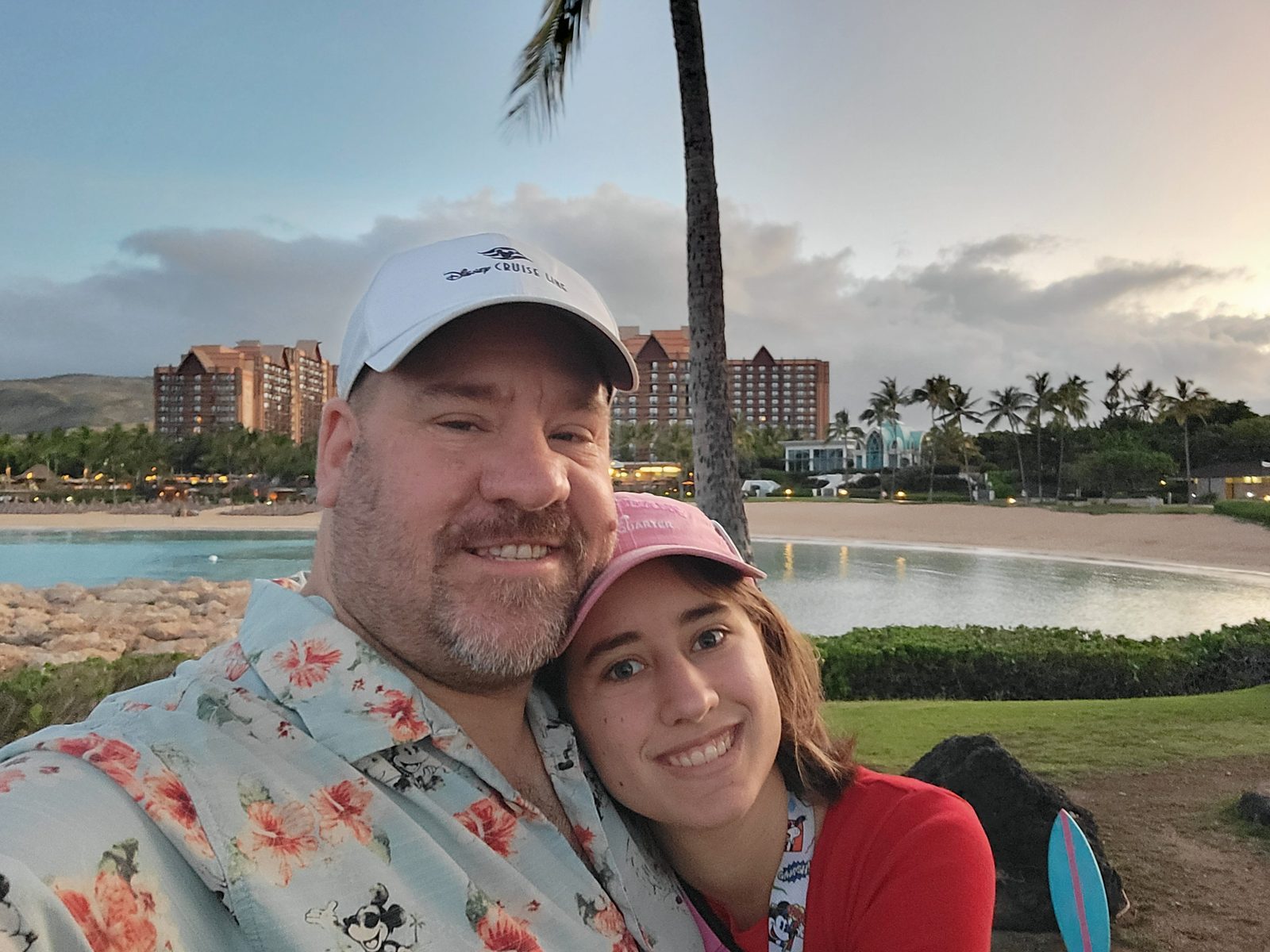 Lisa and I watch the sunrise together