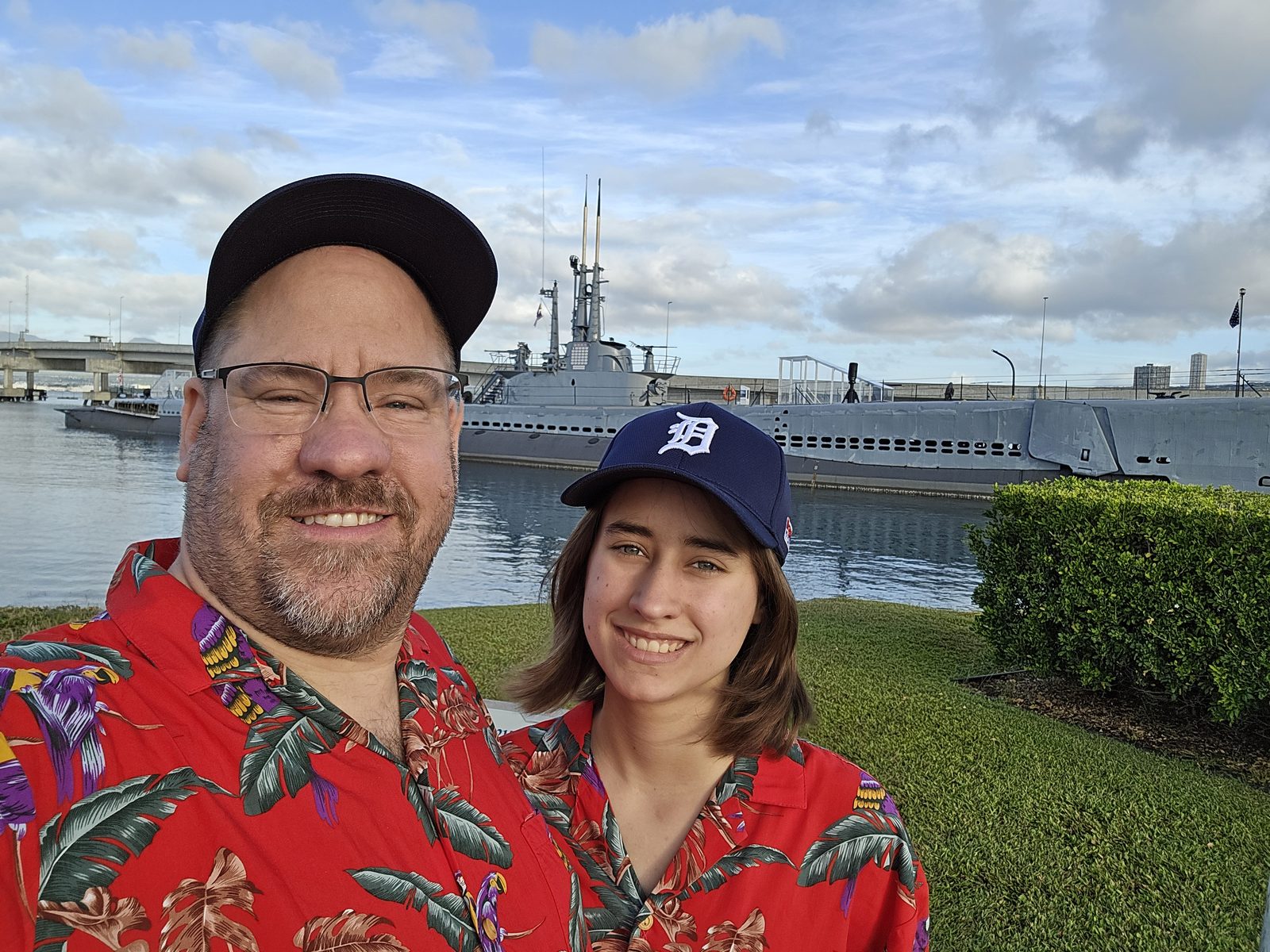 Lisa and I at the USS Bowfin submarine