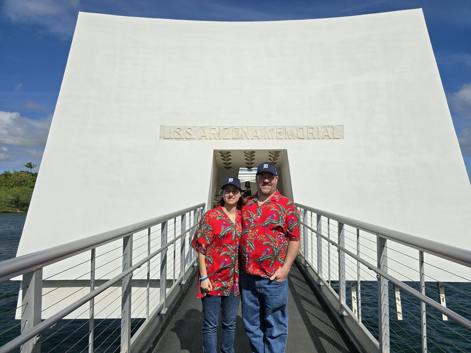 Lisa and I at the USS Arizona Memorial
