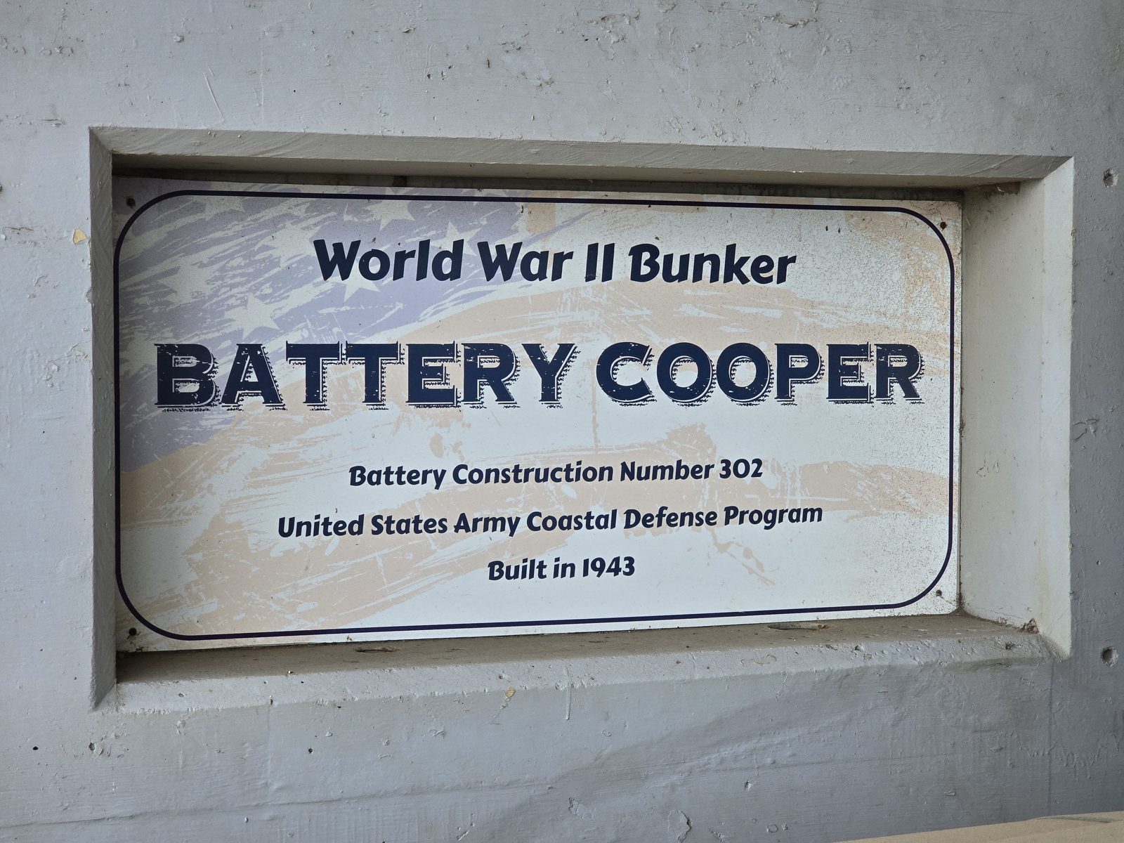 Battery Cooper, a World War II bunker