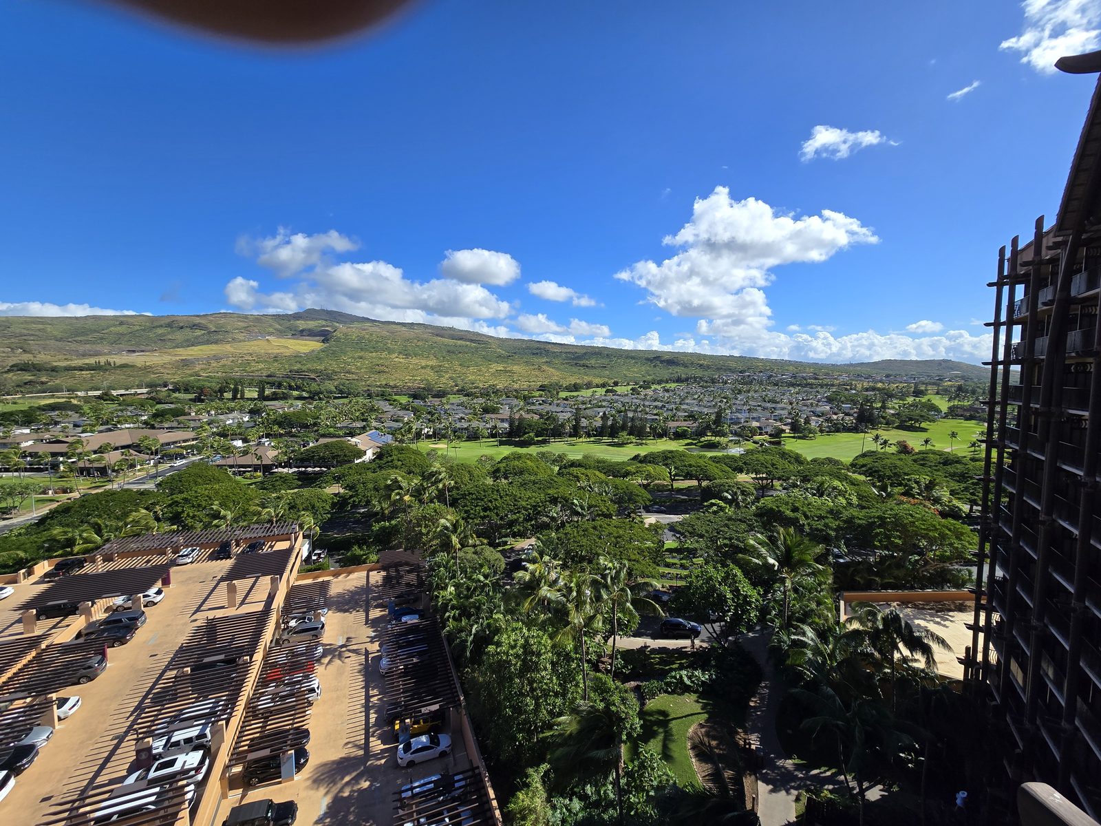 The view of the valley from our room