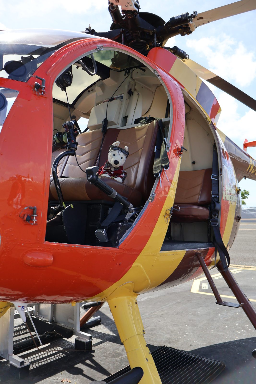 Bob in the Magnum helicopter