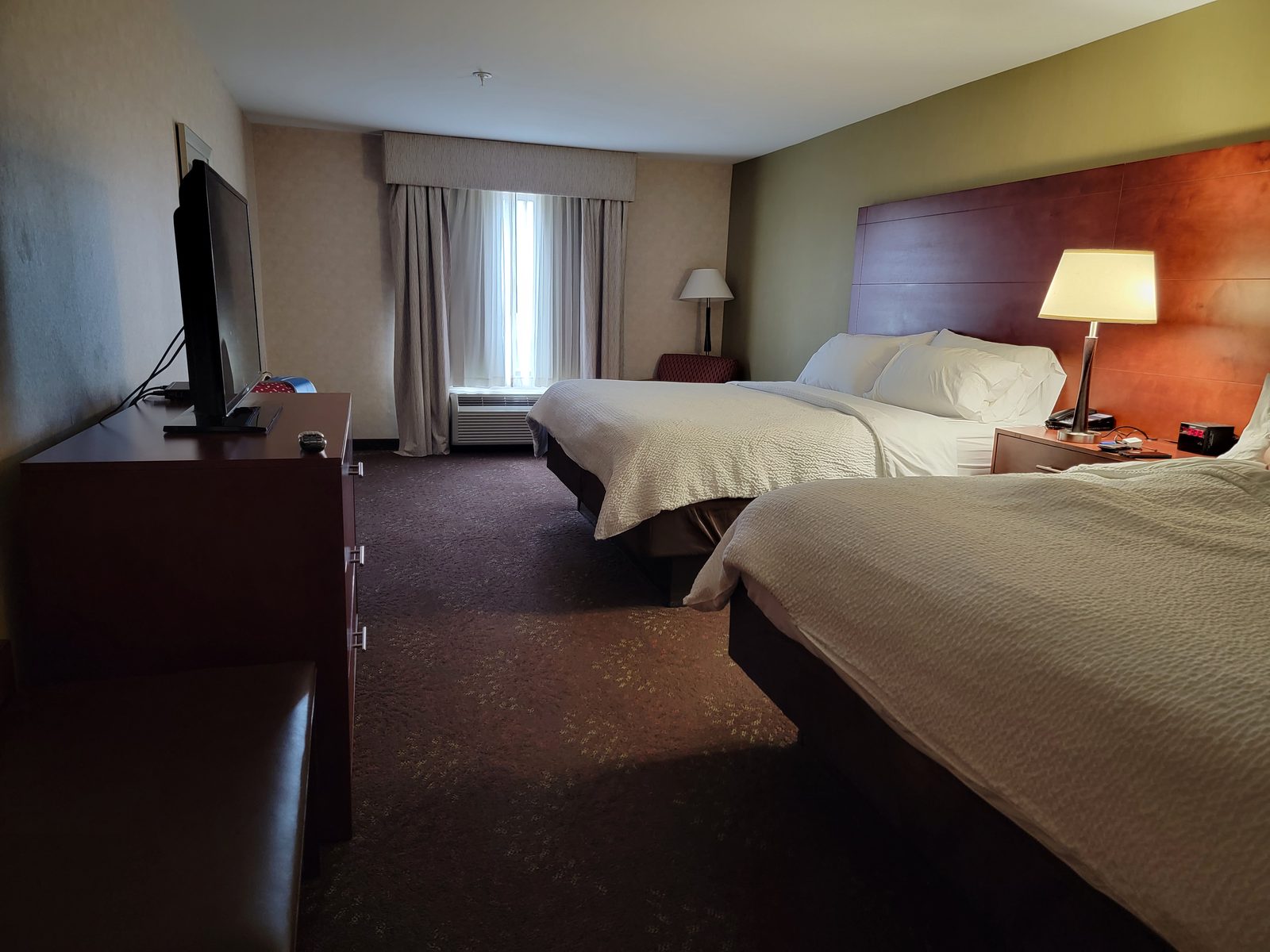 The sleeping side of our hotel room