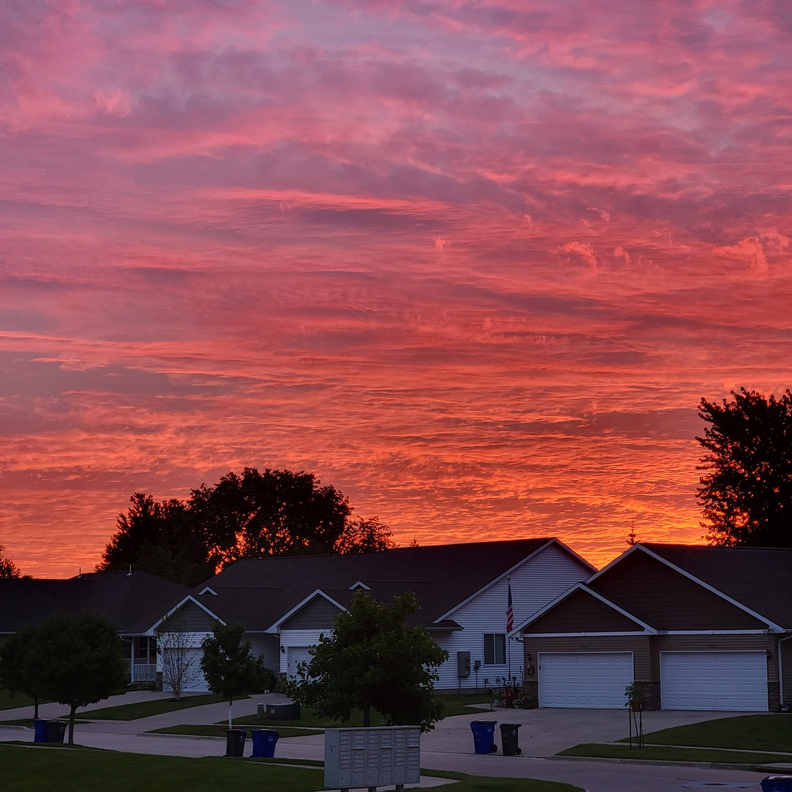 Sunrise before the drive