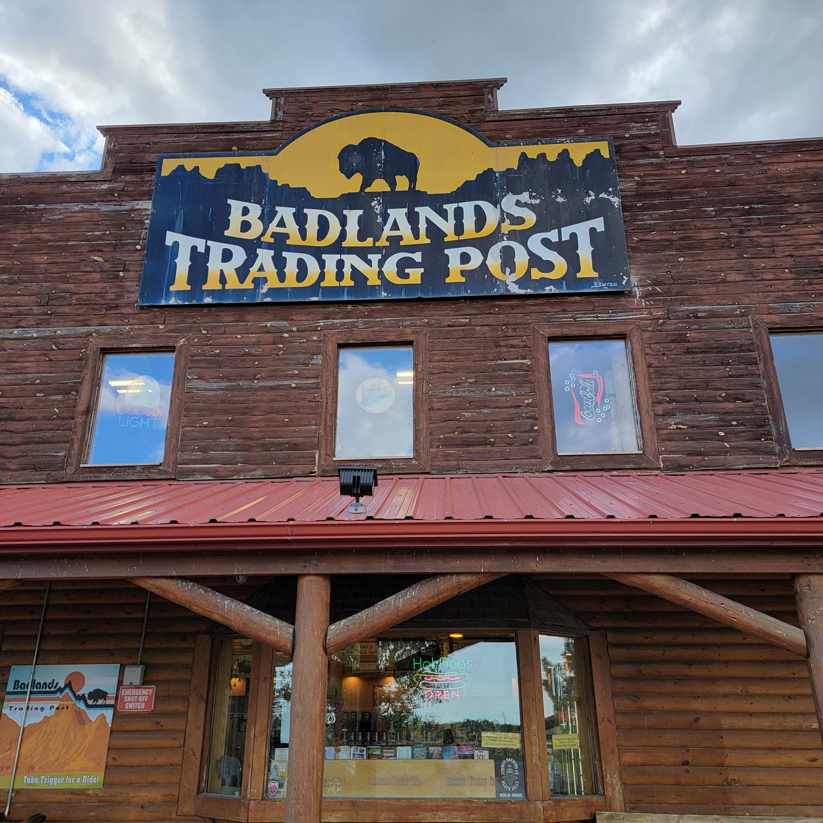 Badlands Trading Post on the drive west