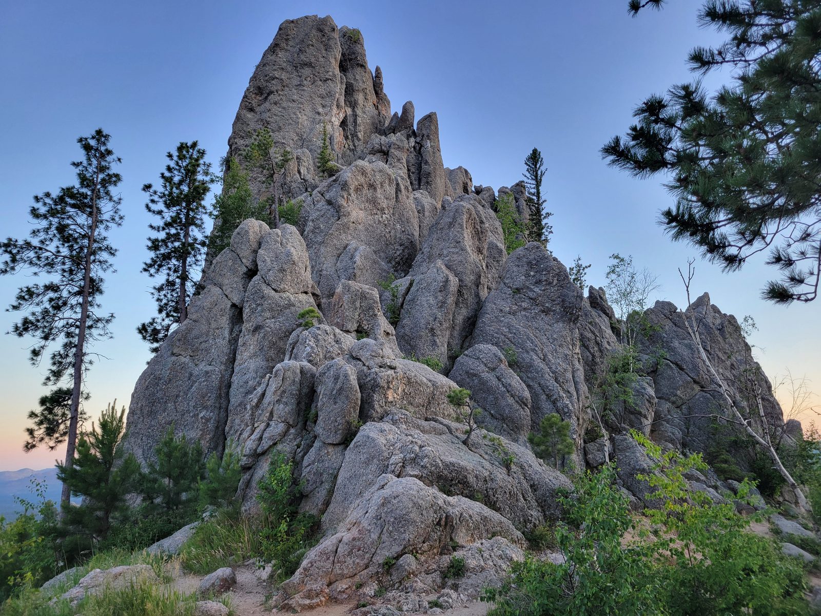 Granite spires along Needles Highway