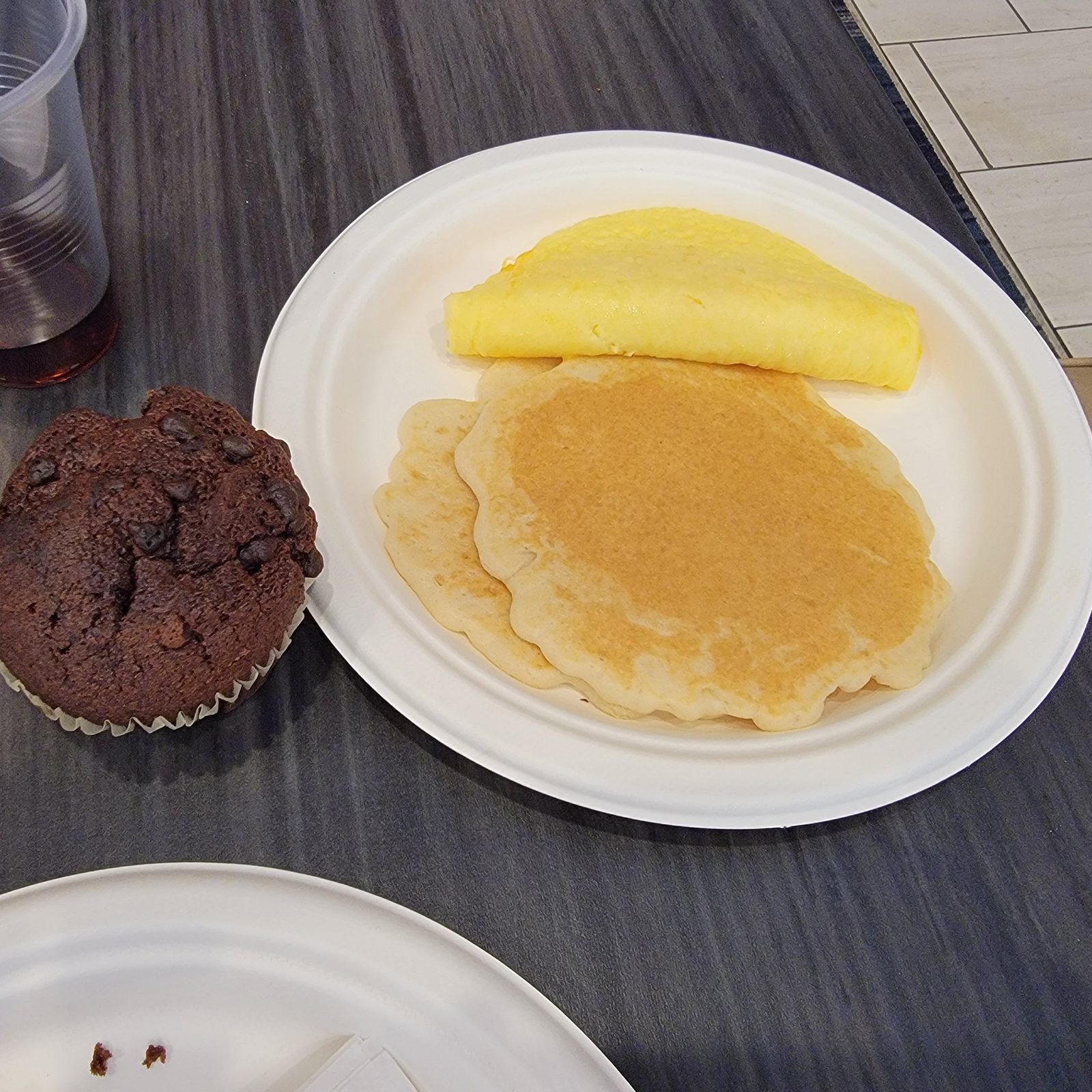 Breakfast before the drive to Wall