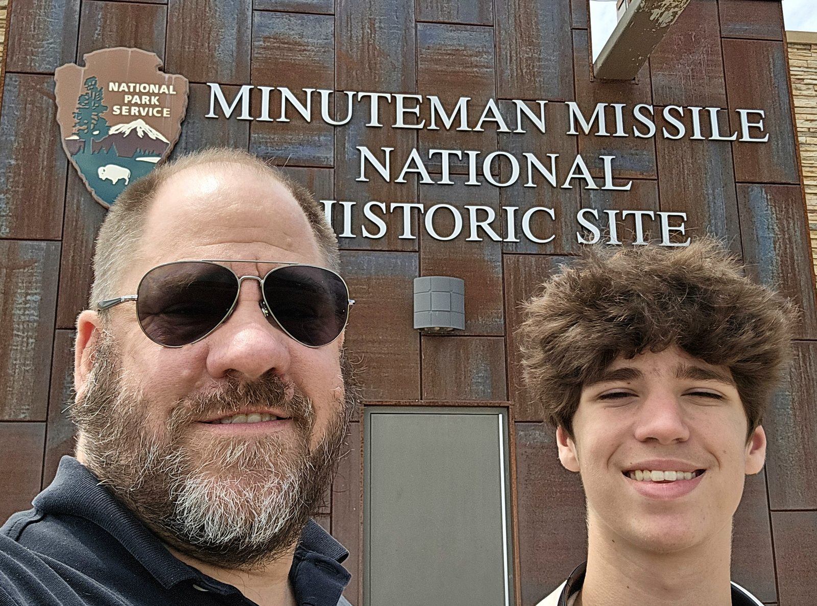 Michael and Thomas at the missile site