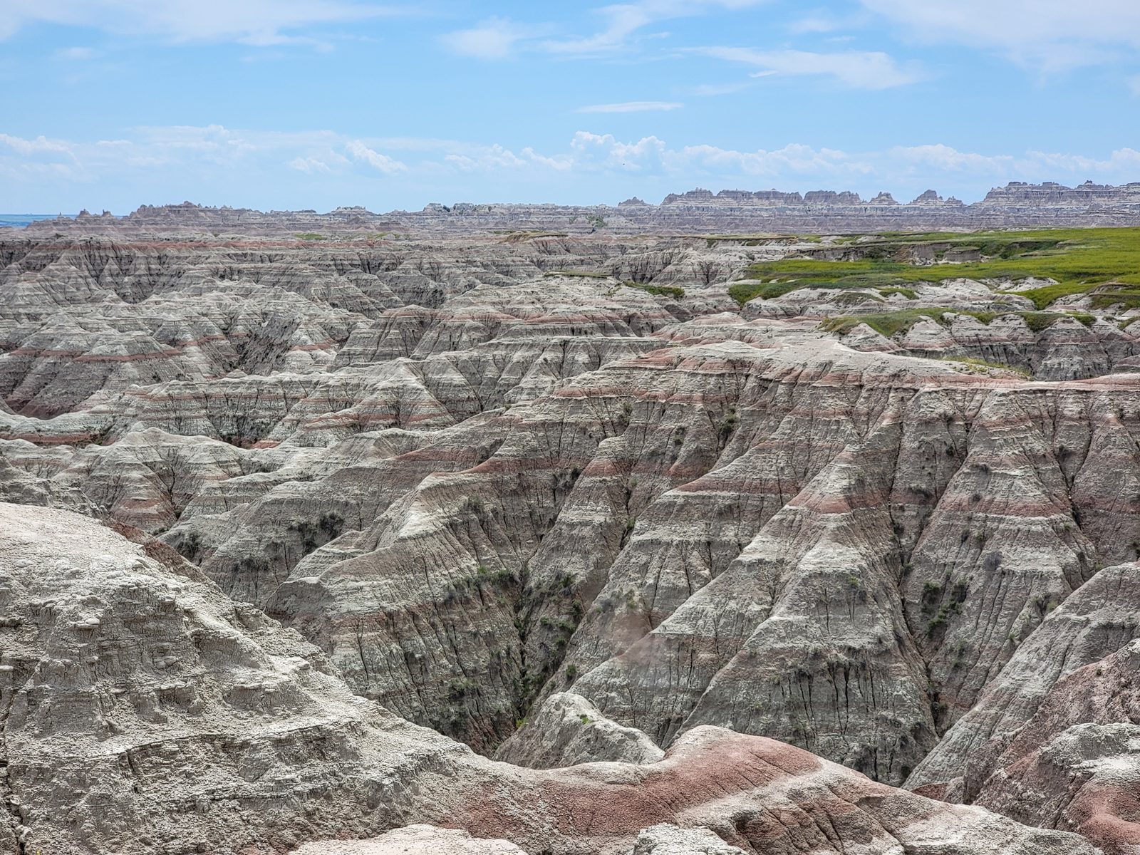 Looking out over the Badlands