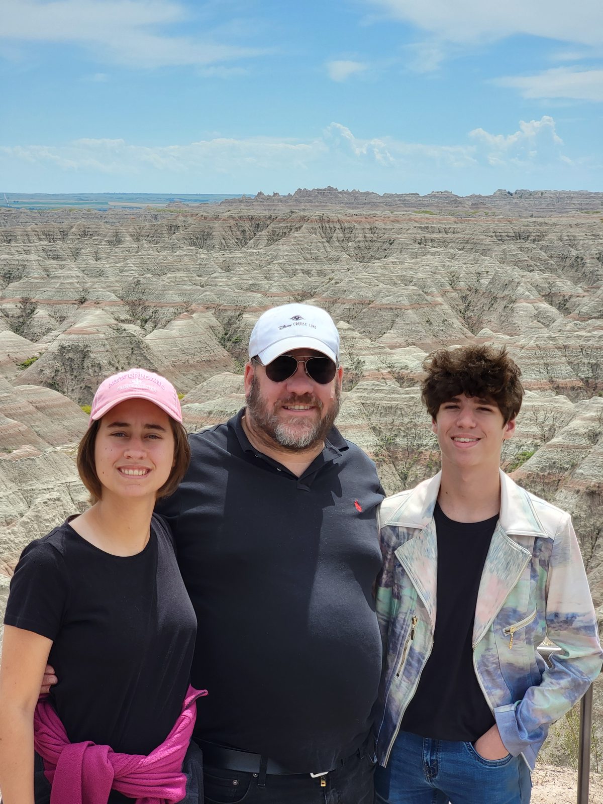 Lisa, Thomas and me at the first overlook