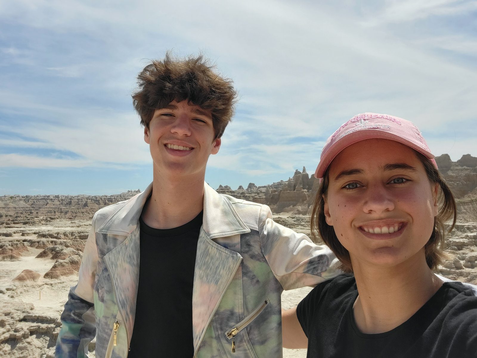 Thomas and Lisa among rock spires