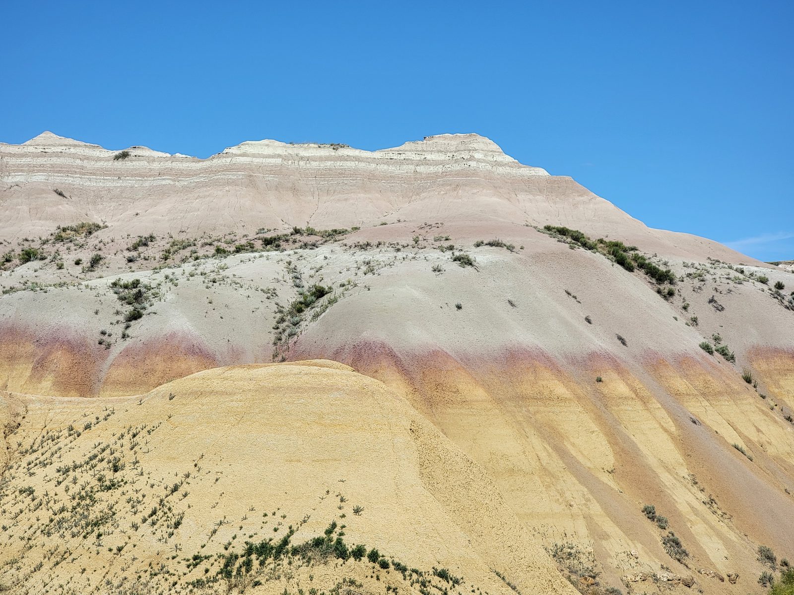 Yellow Mounds in the Badlands
