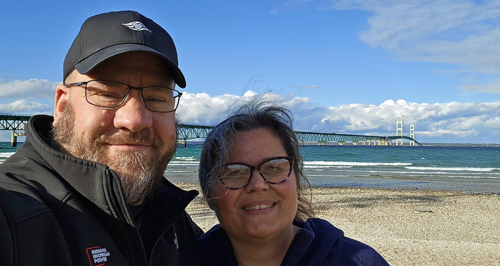 Kathy and me on the beach