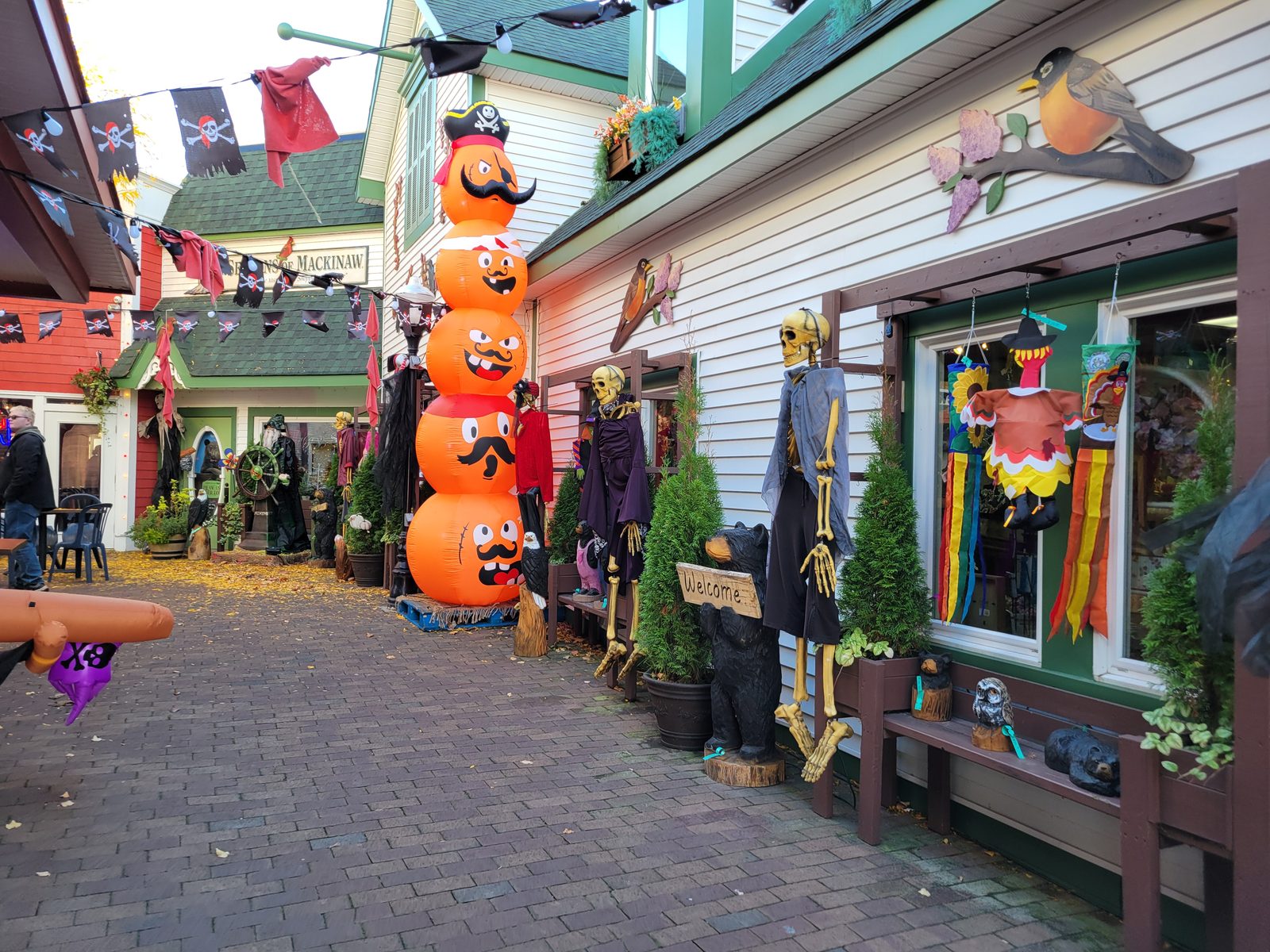 Halloween decorations on Main Street