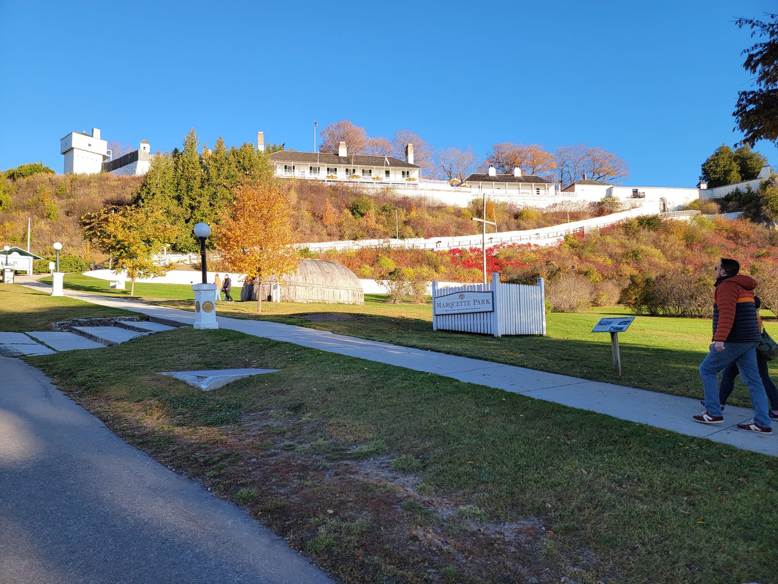 Fort Mackinac on the hill above town