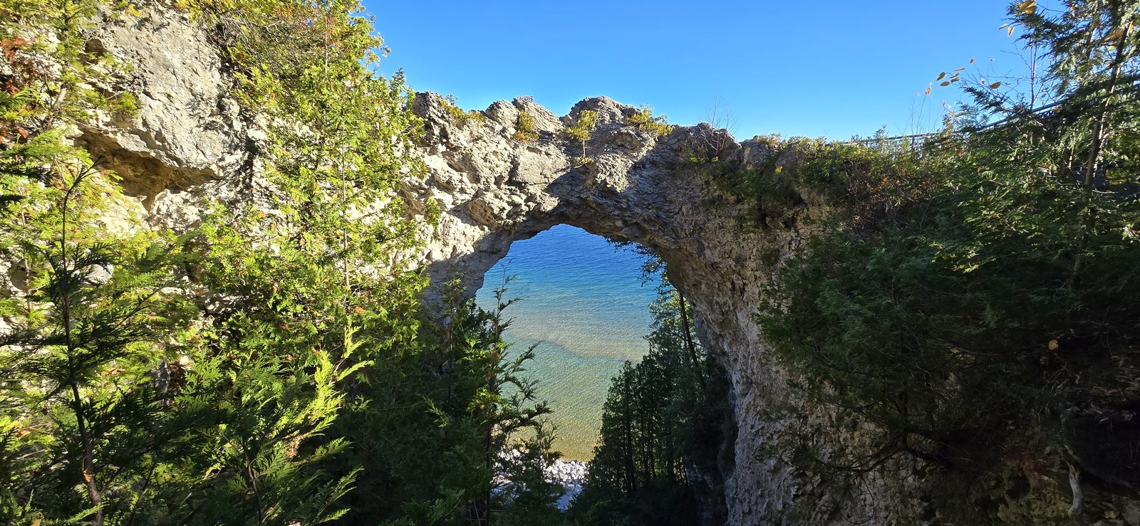Arch Rock over the lake