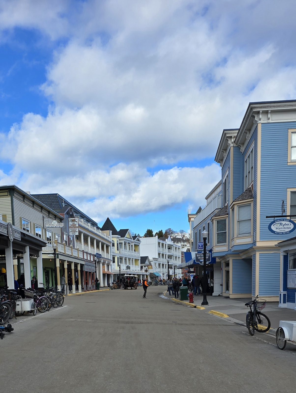 Main Street nearly empty in late October