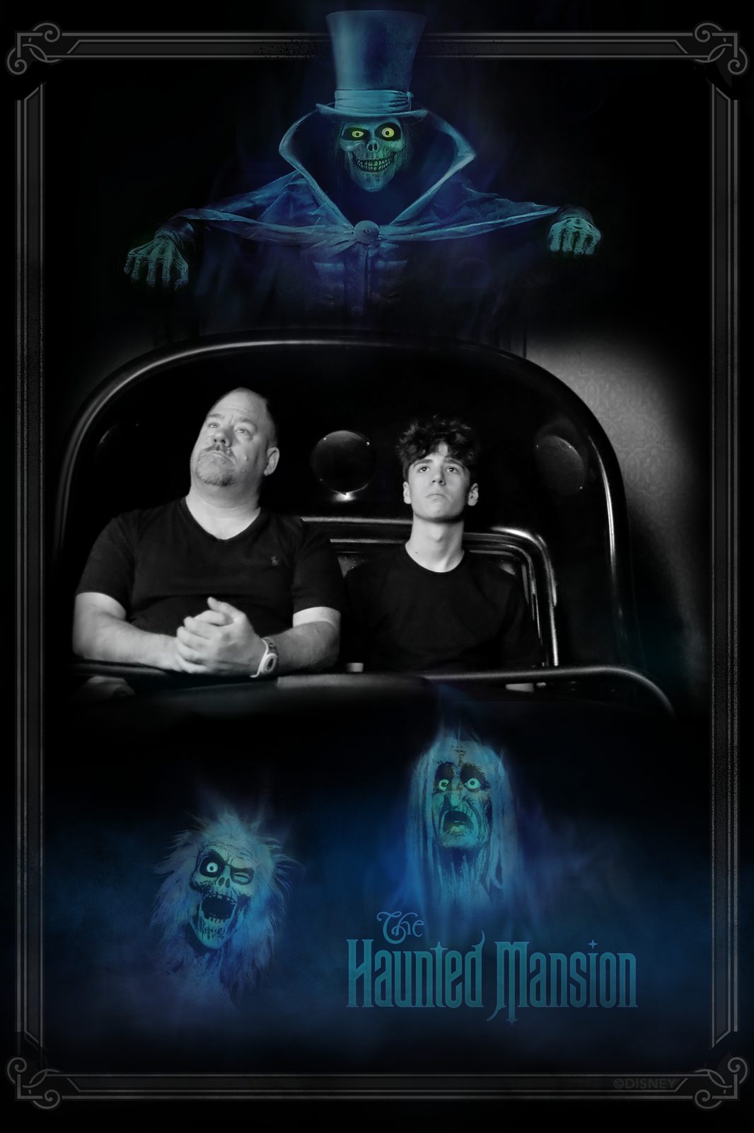 Thomas and me on the Haunted Mansion