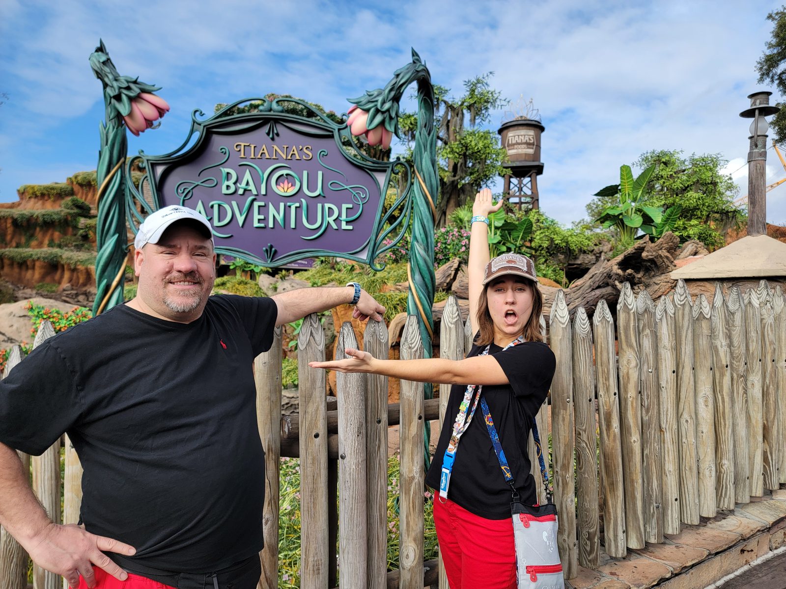 Lisa and me at Tiana's Bayou Adventure