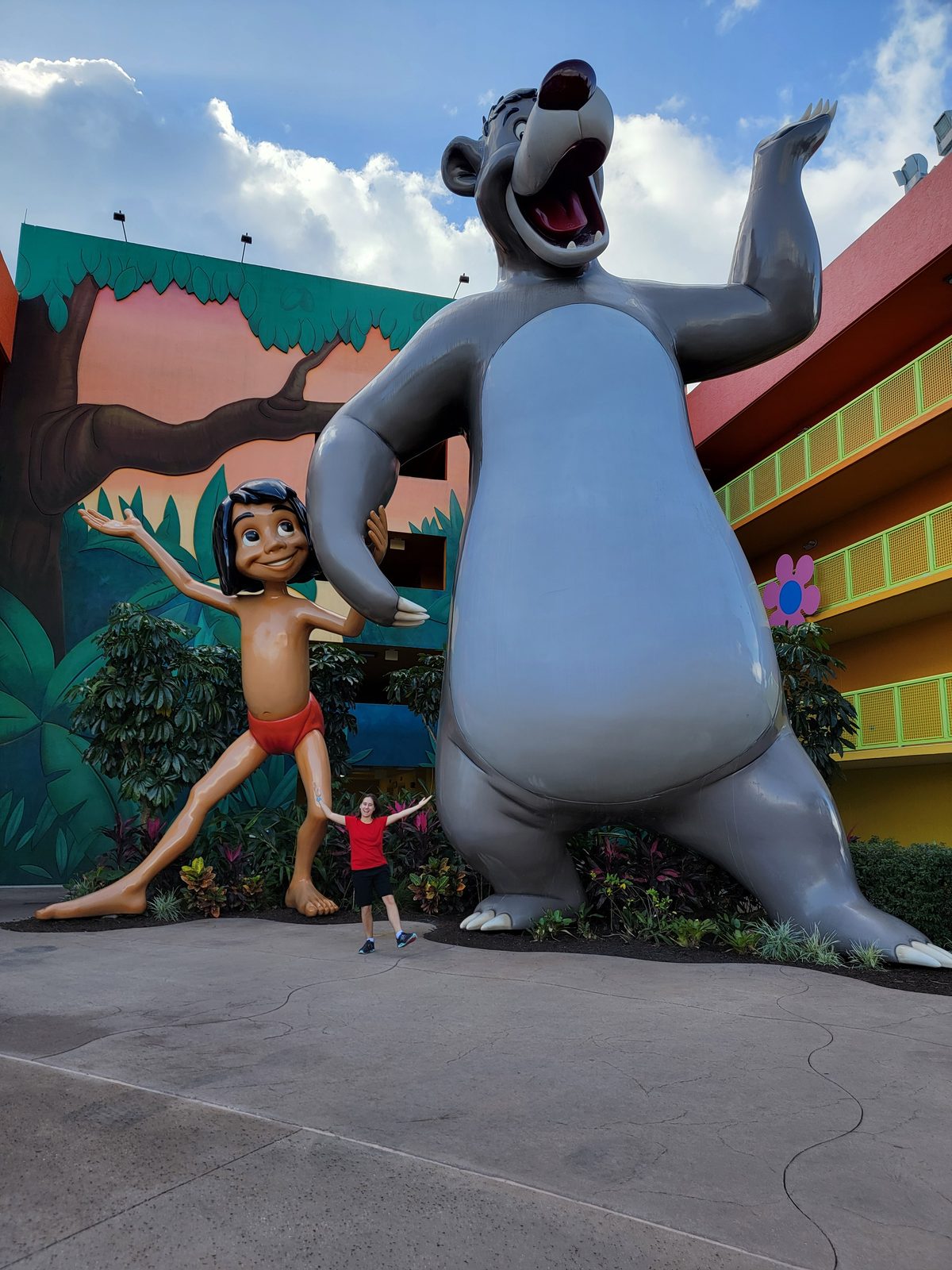 The Jungle Book statues at Pop Century