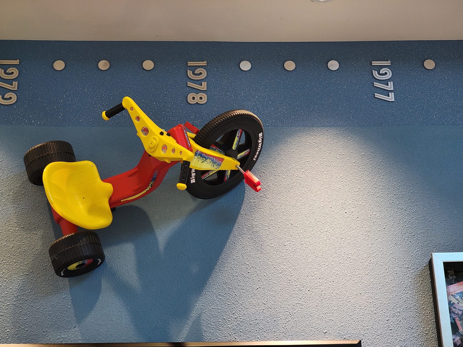 A wall tricycle at Pop Century