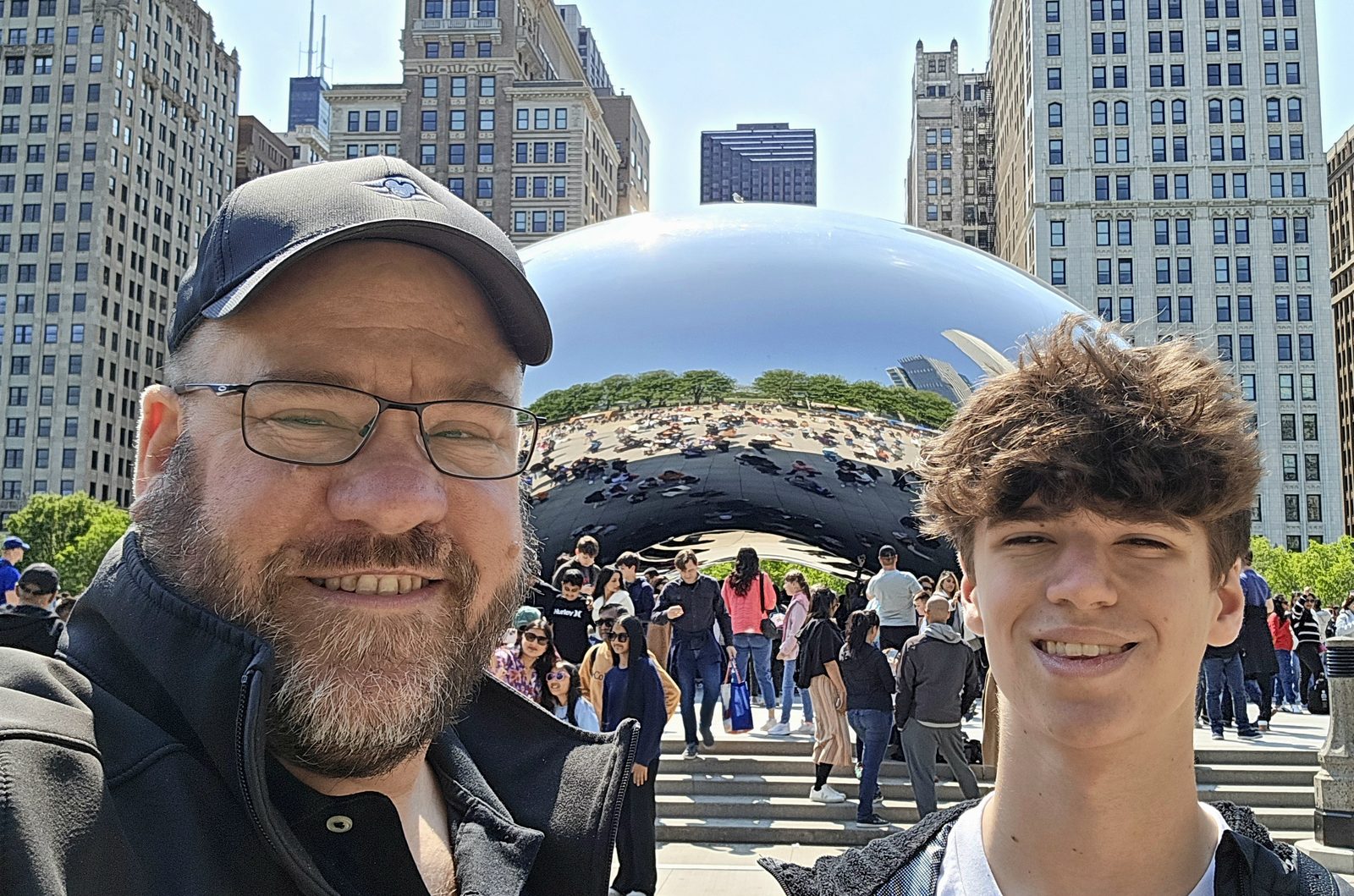Thomas and me at the Bean in Chicago
