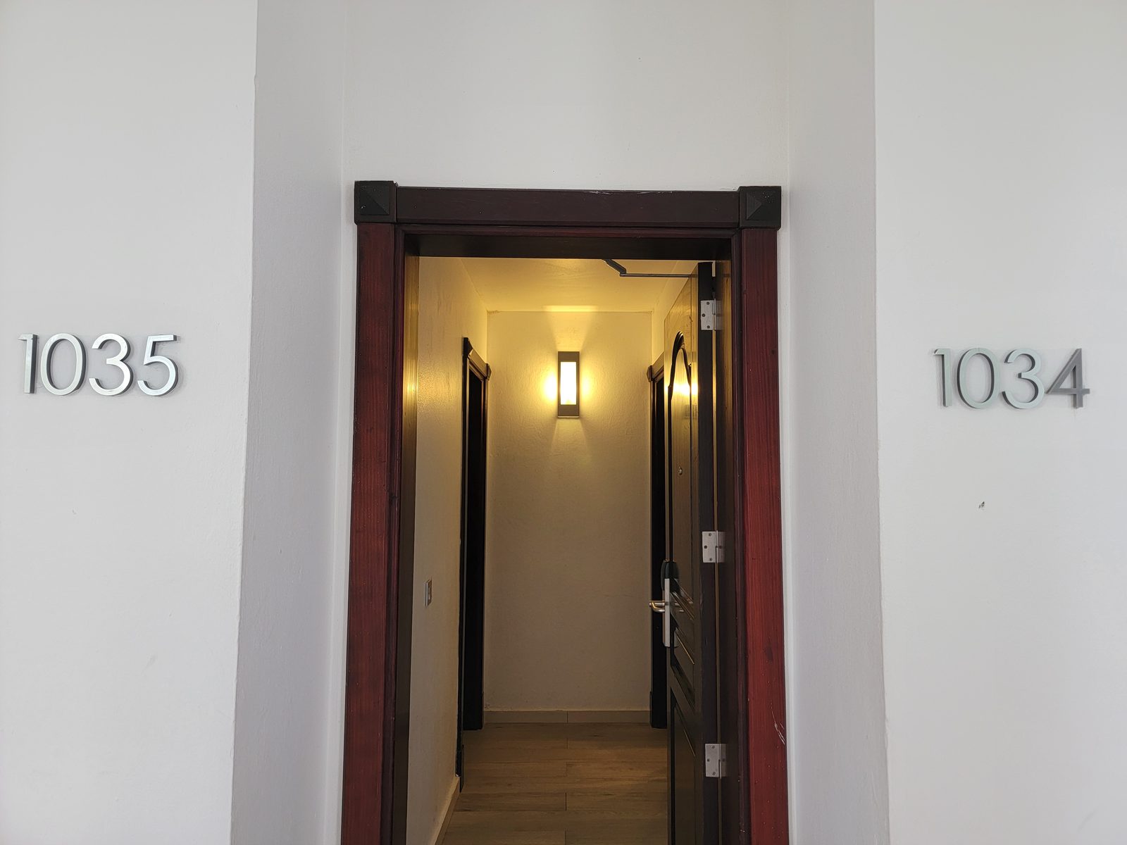 Finding our room, 1034 and 1035