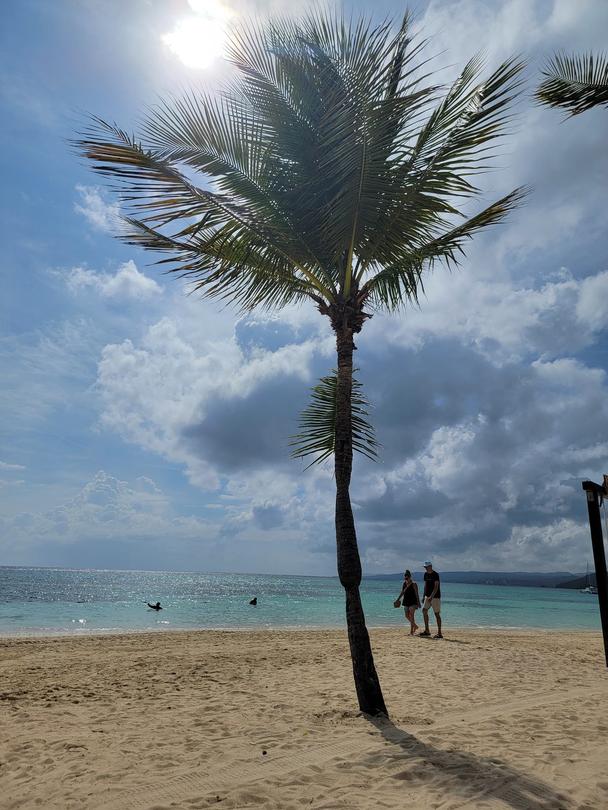 The view from Kathy's lounger at the Riu beach