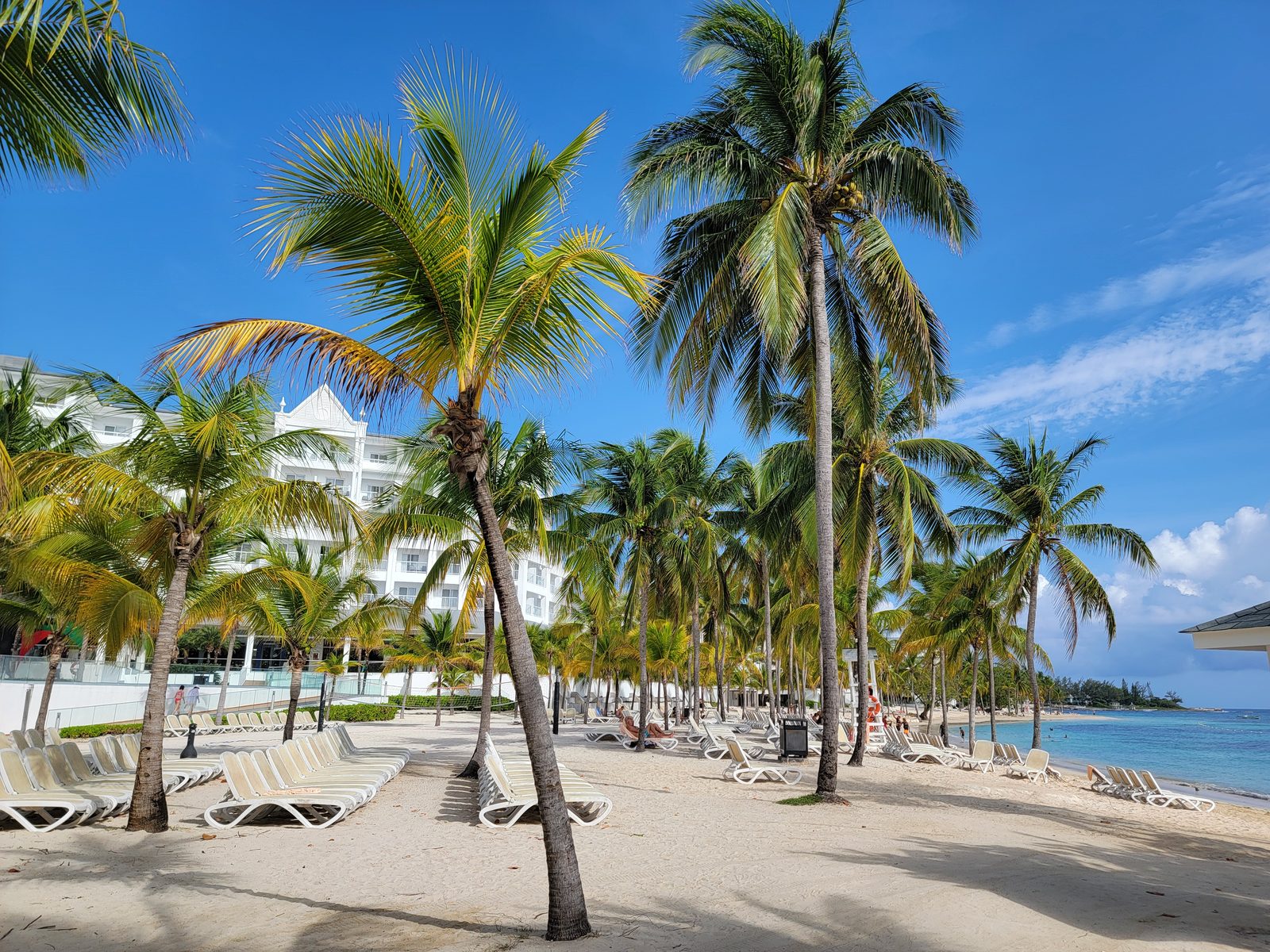 The beach at our resort in Ocho Rios