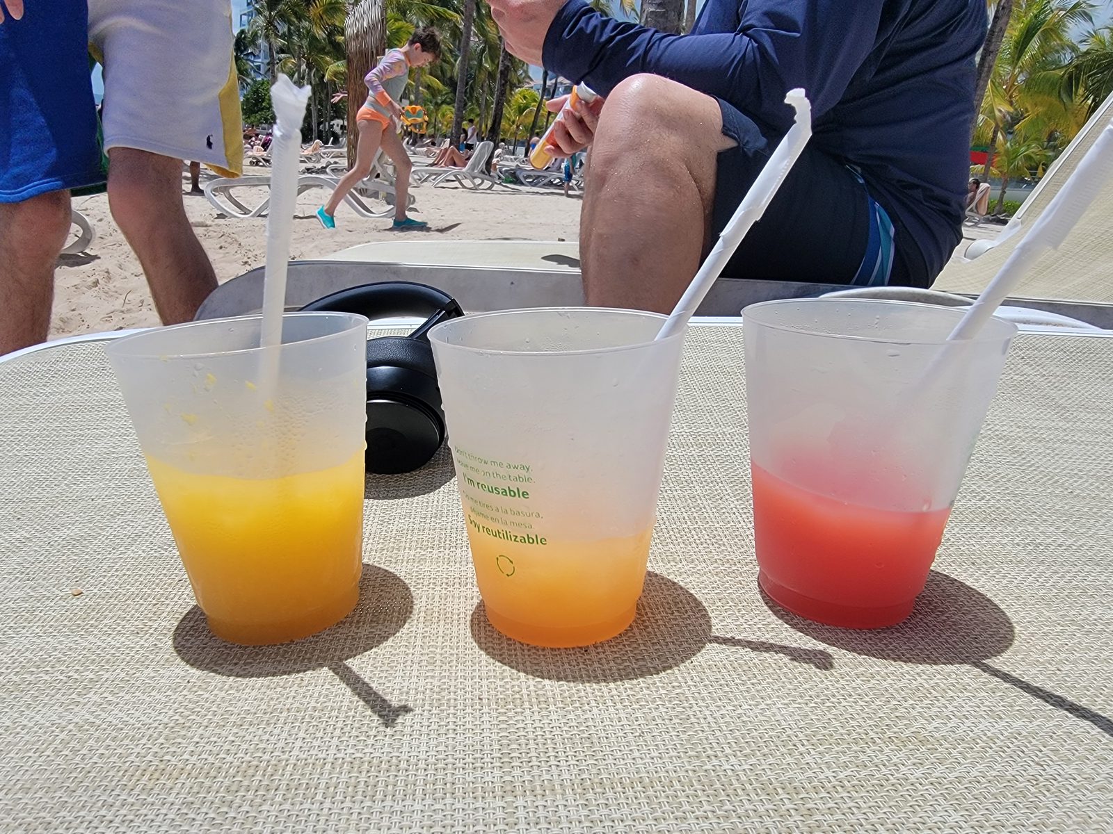 Mocktail Monday on the beach at the Riu
