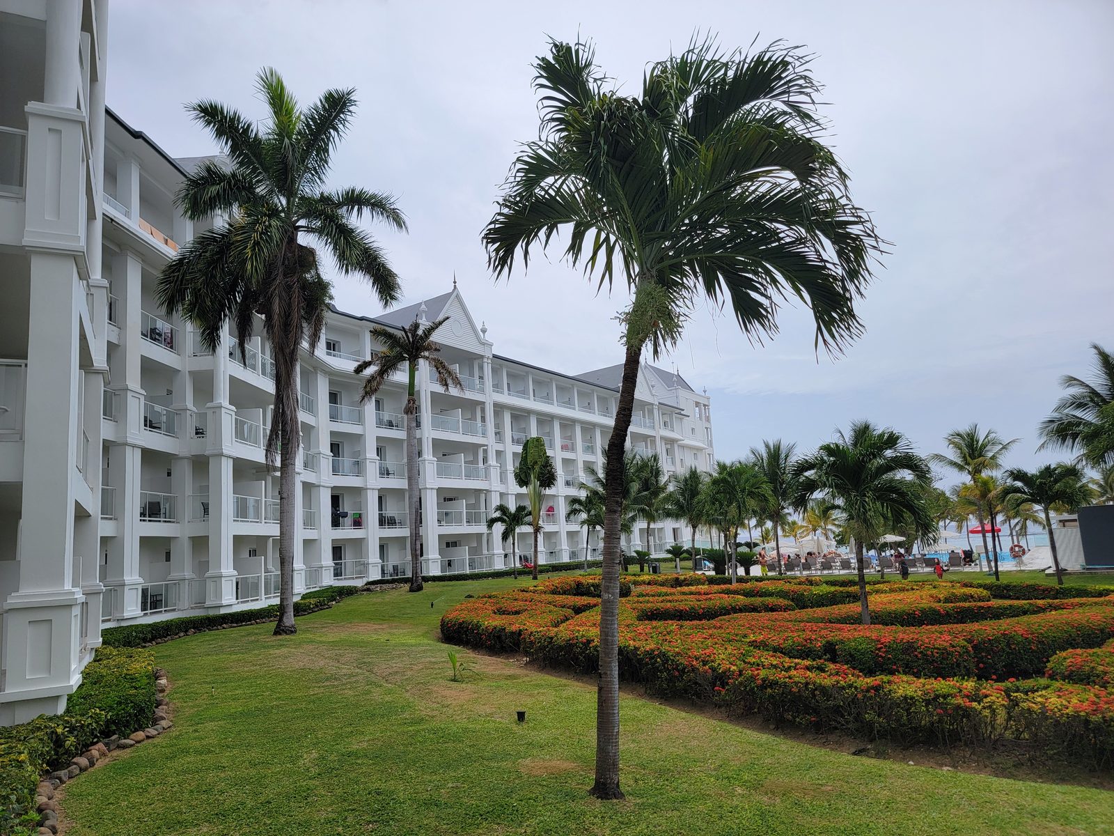 Our happy place, the resort gardens and palms