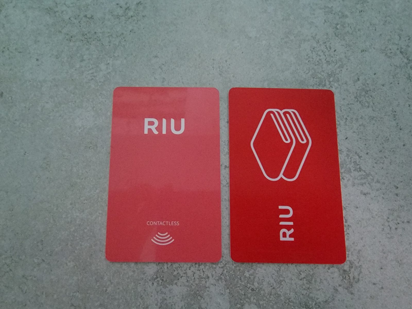 Returning our room key cards