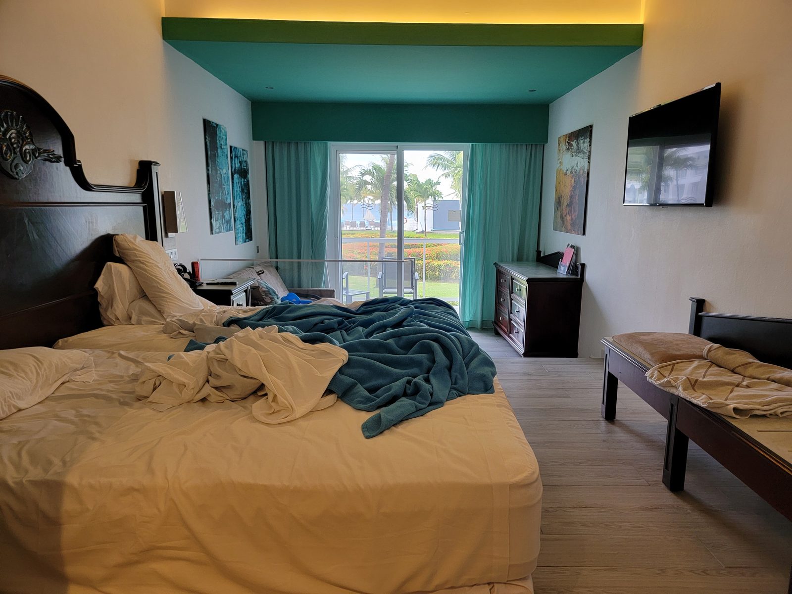 Our hotel room at the Riu before we packed up