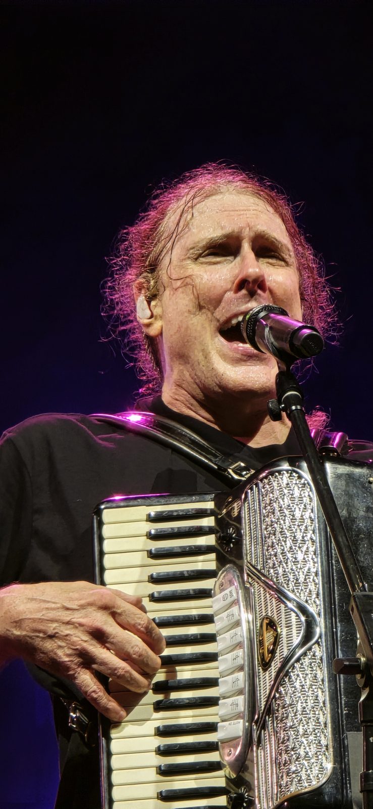 Playing the accordion