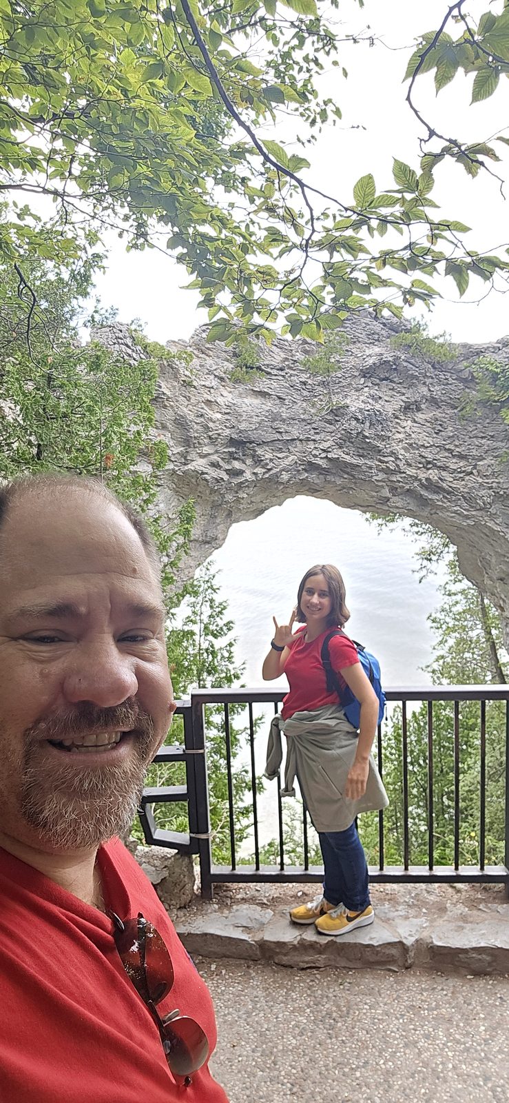 Lisa and me at Arch Rock