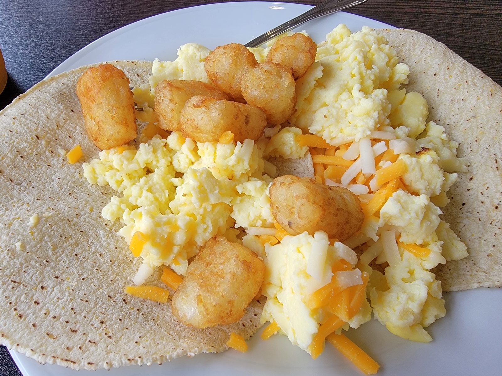 Breakfast wrapped up before the drive