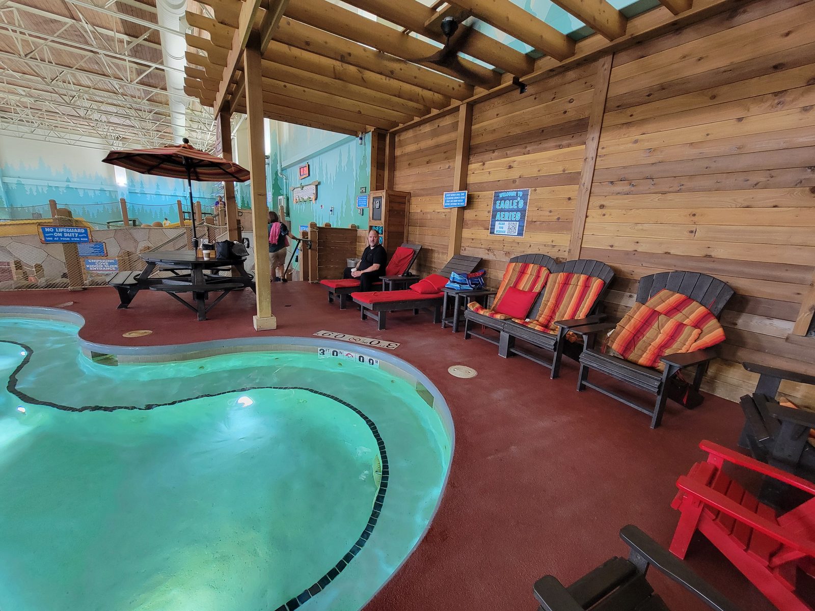 The lazy river, still quiet