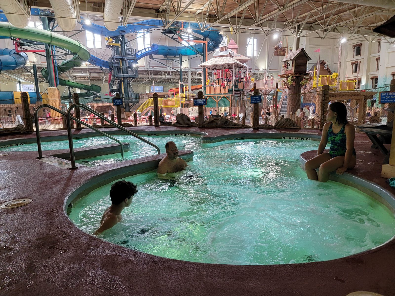 Hot tubs full for the afternoon
