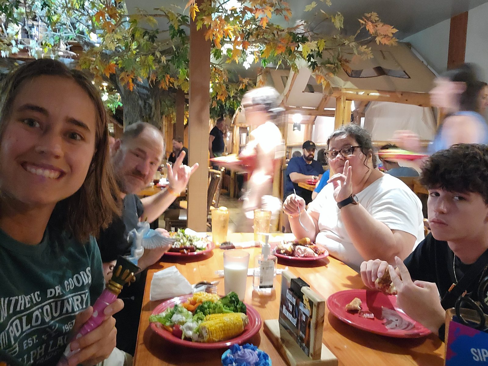 Dinner together to end the day