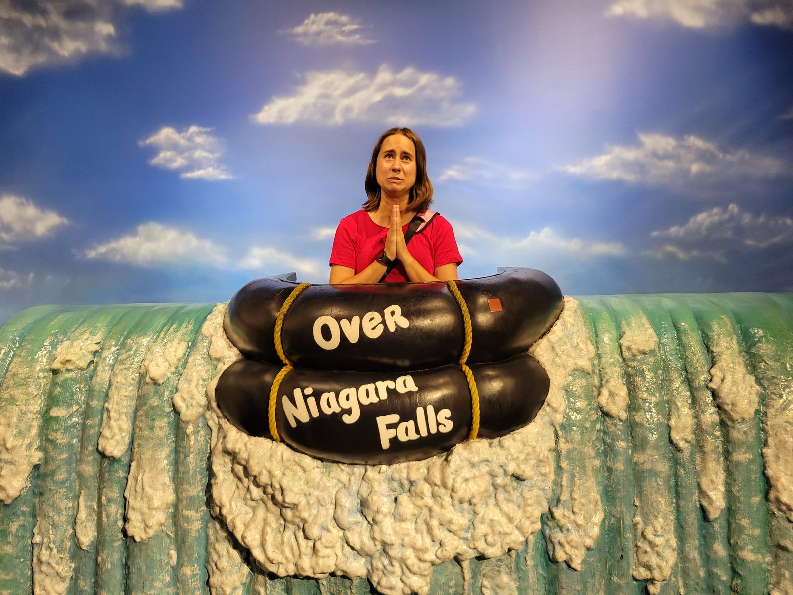 Lisa and the Over Niagara Falls barrel