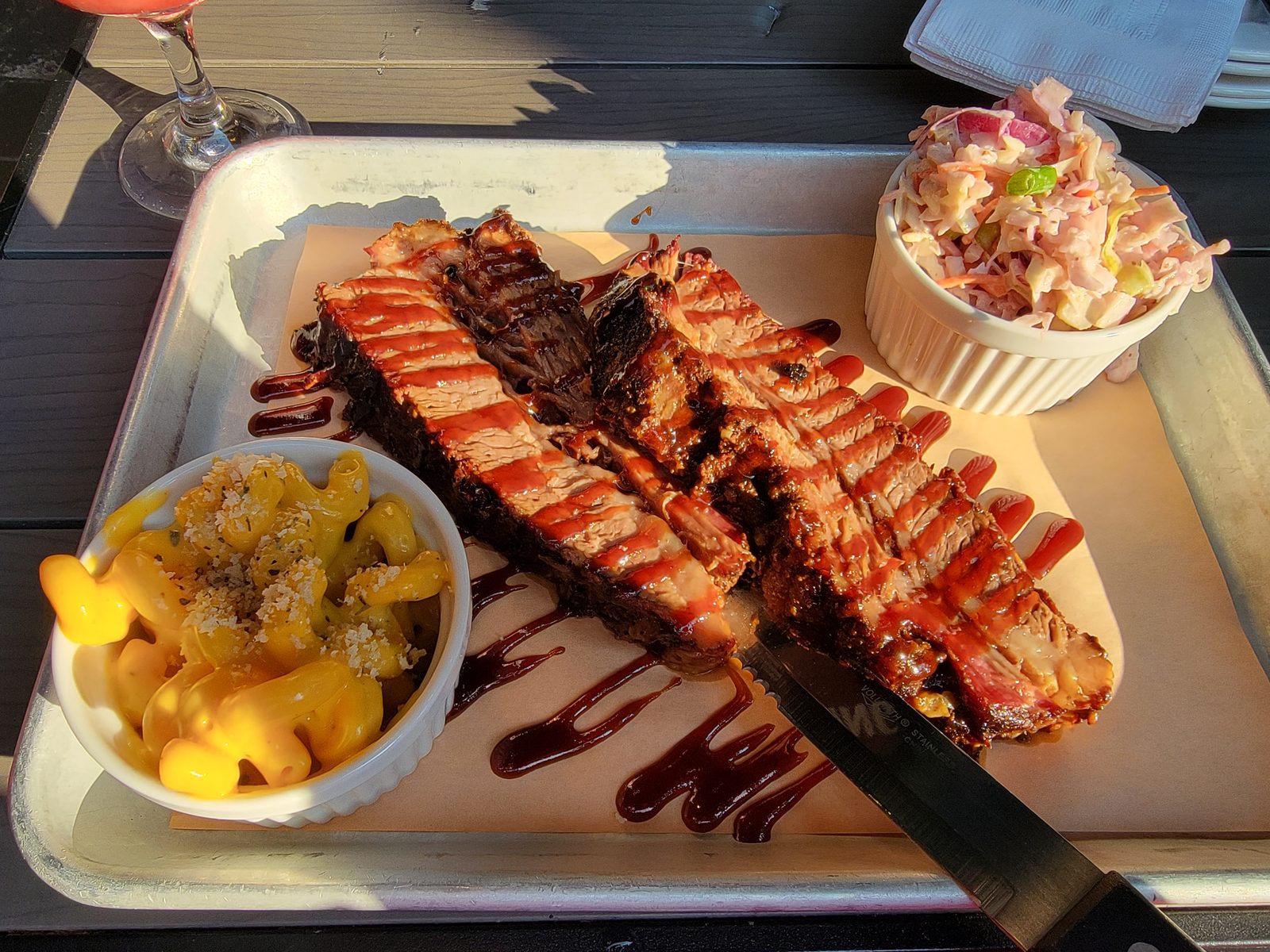 Ribs for dinner at Billy Bones