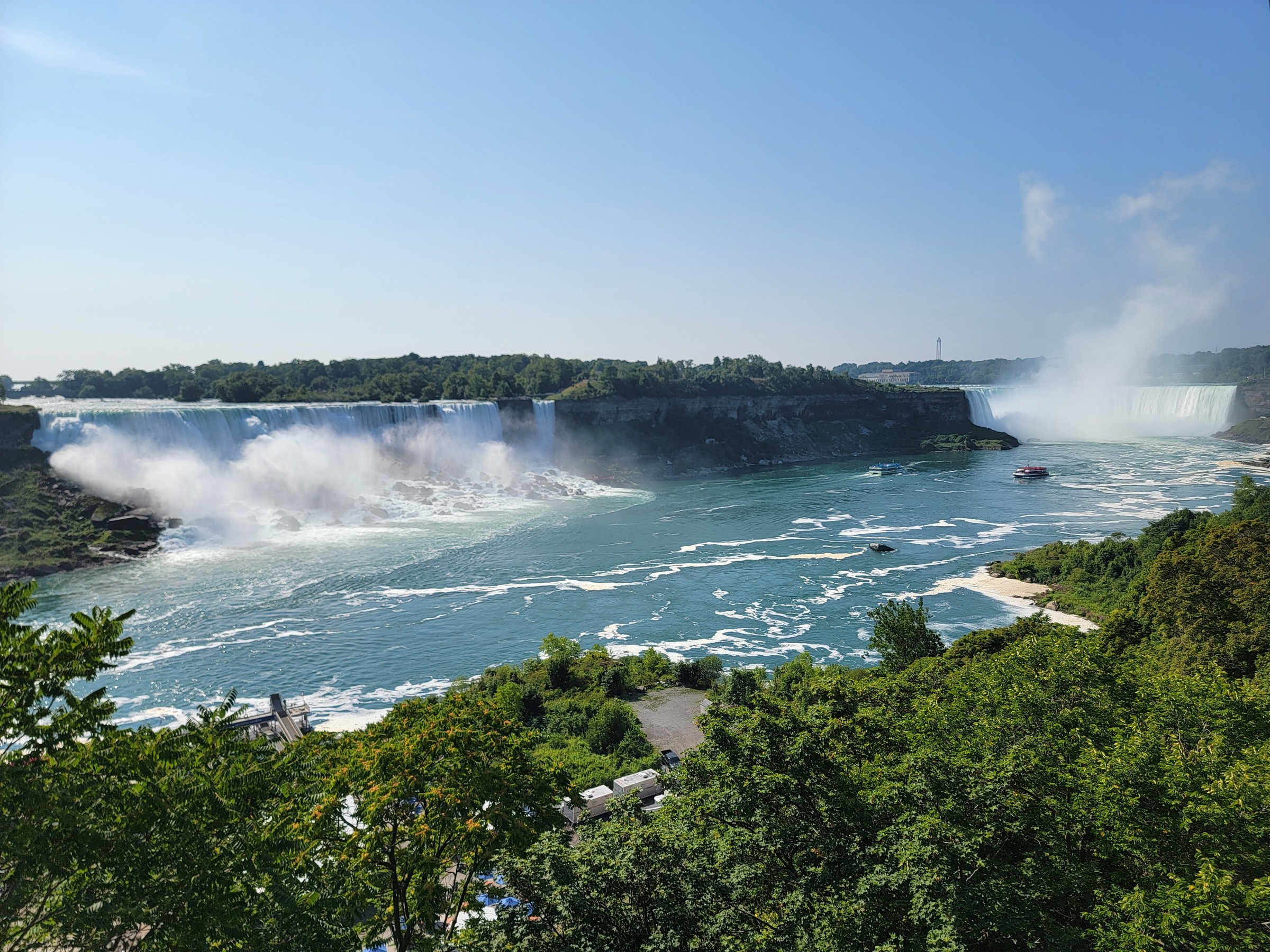 Both falls from above the gorge