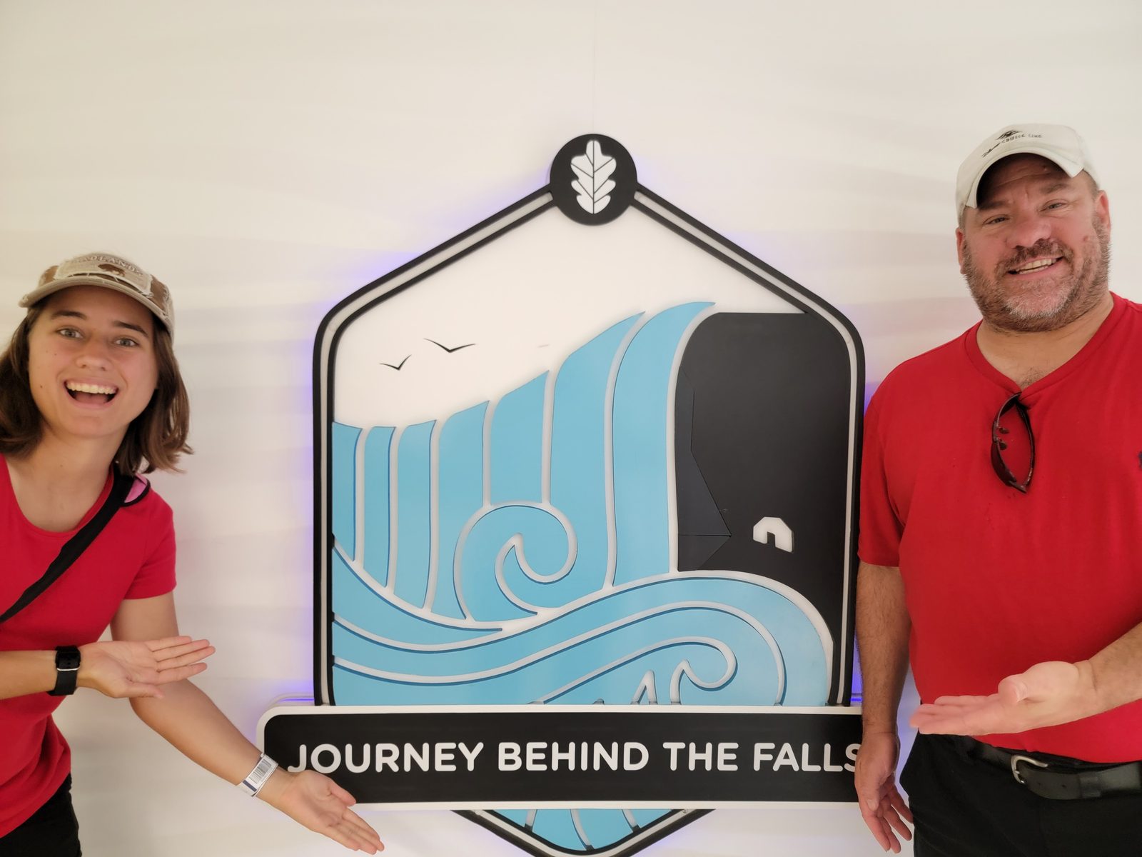 Michael and Kathy at Journey Behind the Falls