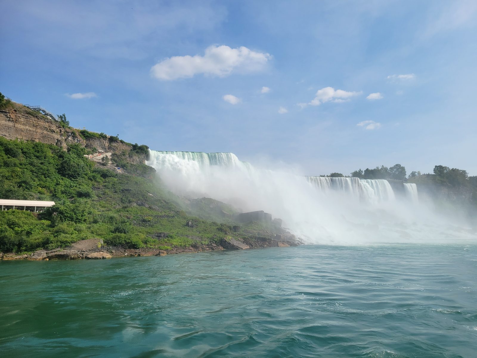 The falls from the Hornblower boat