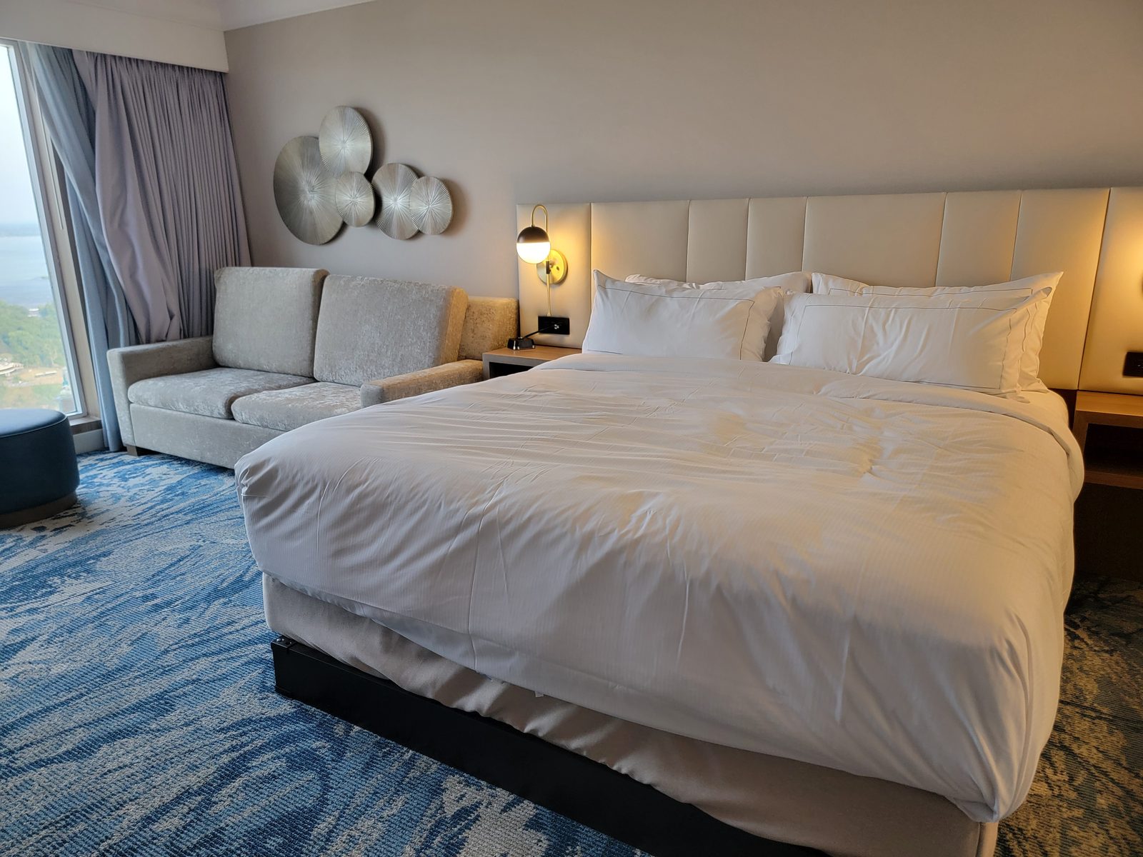 Our two-bedroom suite at the Hilton Fallsview